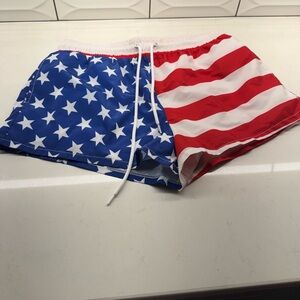 Forever 21 Patriotic Swim Shorts